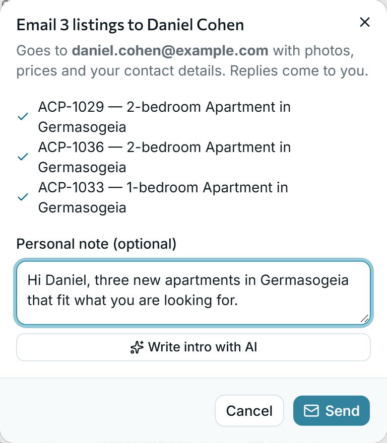 Send them in two clicks